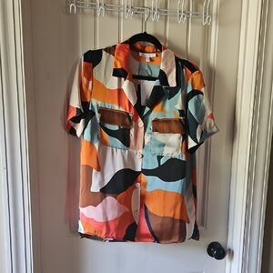 DR2 Multicolor Abstract Pattern Shirt